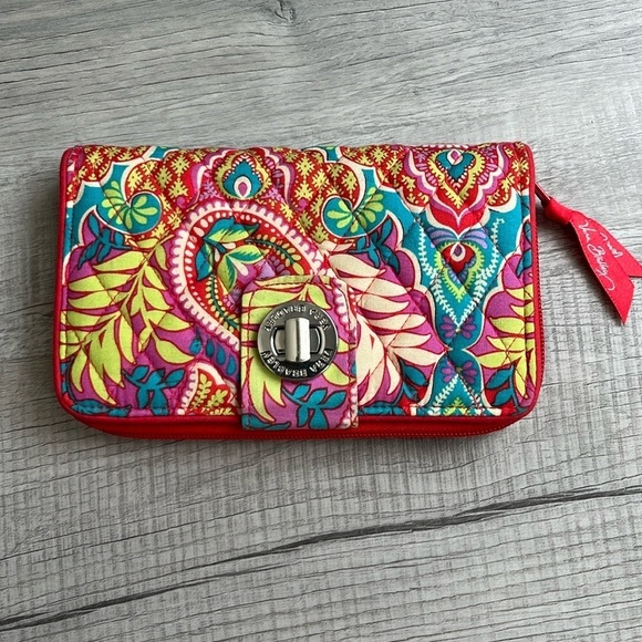 Vera Bradley Handbags - Vera Bradley Paisley in Paradise Turn Lock Wallet